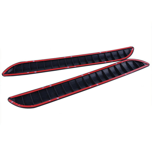 Pair Car Black Anti-rub Strip Bumper Body Corner Protector Guard Rubber UK AE