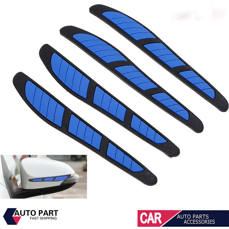 4x Universal Car Door Edge Scratch Anti-collision Protector Guard Strip Blue