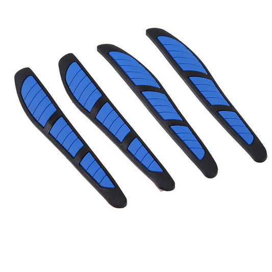 4x Universal Car Door Edge Scratch Anti-collision Protector Guard Strip Blue