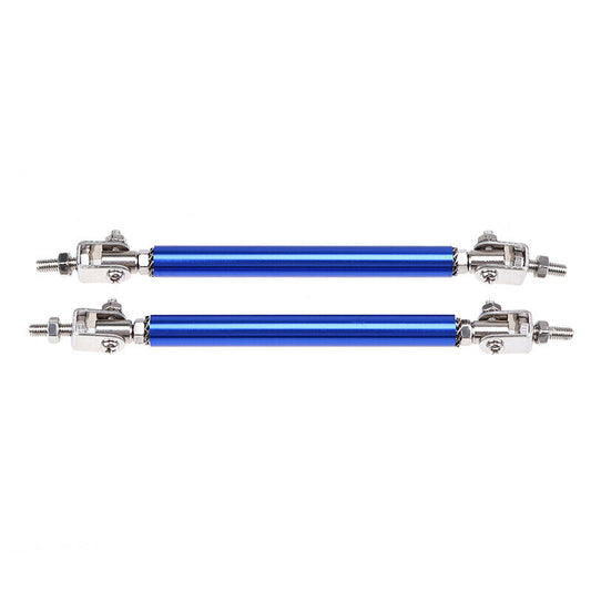 10CM Blue Adjustable Front/Rear Bumper Support Tie Rod Bar Splitter Lip Strut