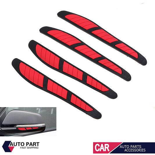 4x Red Car Door Edge Guard Protector Protective Strip Handle Cover Sticker UK