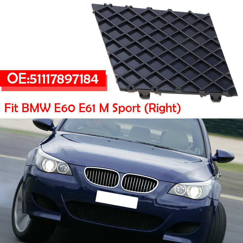 1pcs FOR BMW E60 E61 M SPORT FRONT BUMPER LOWER MESH GRILL TRIM COVER RIGHT