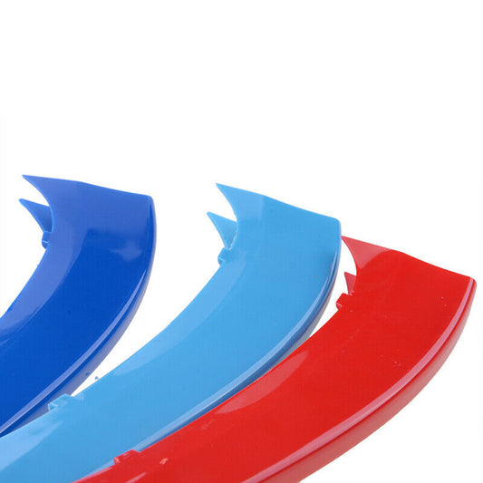 3PCS M-Sport Kidney Grille Stripe Cover 3 Color Decoration For BMW X3 X4 F25 F26