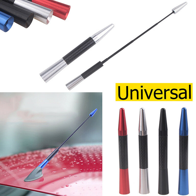 CHROME CAR AERIAL BEE STING MAST ANTENNA ARIEL ARIAL MINI RADIO STUBBY ROOF UK