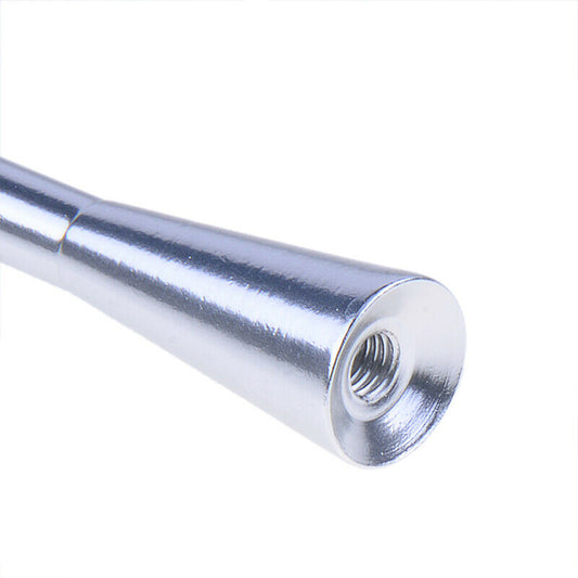 8CM Chrome Car Aerial Bee Sting Mast Antenna Ariel Arial Mini Radio Stubby AM/FM