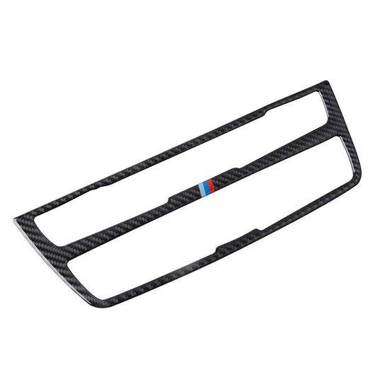 Real Carbon Fiber CD Control Panel Trim Decor For BMW 3 4 Series F30 F34
