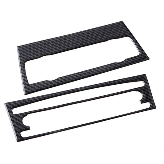 Carbon Fiber Console CD&AC Panel Cover Trim For BMW 3 Series E90 E92 2005-12 UK