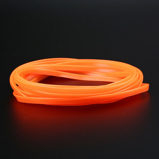 1x 5M Orange Car Interior Exterior Decoration Chrome Moulding Trim Strip Line AE