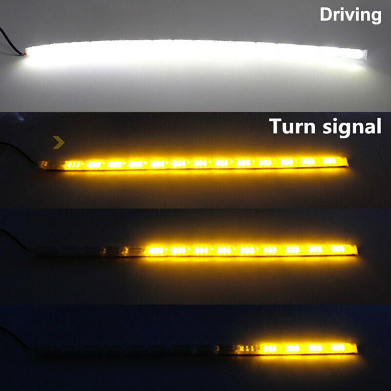 TOP QUALITY 8/10/12//14 LED 12V Car Switchback Light Ring DRL Headlight Lamp UK