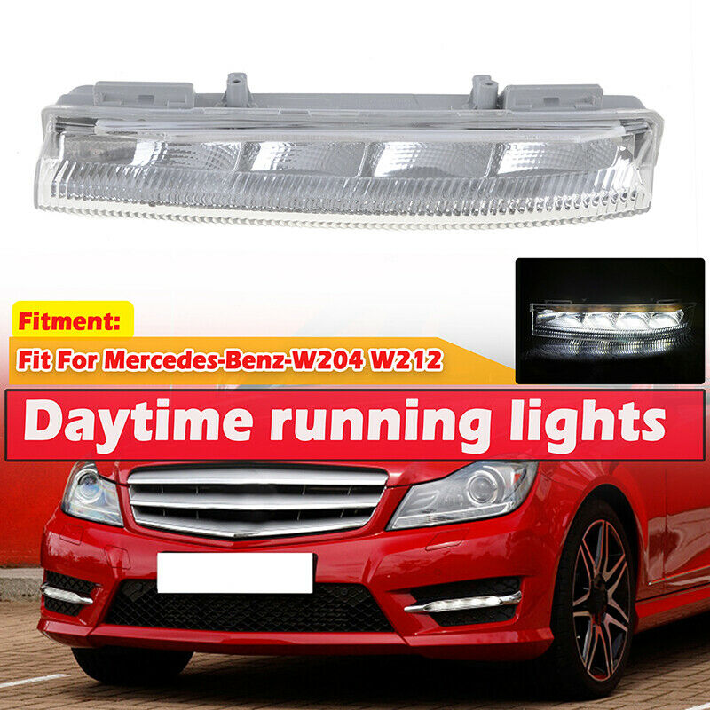 For Mercedes Benz W204 W212 S212 R172 LED DRL Daytime Running Fog Light Left