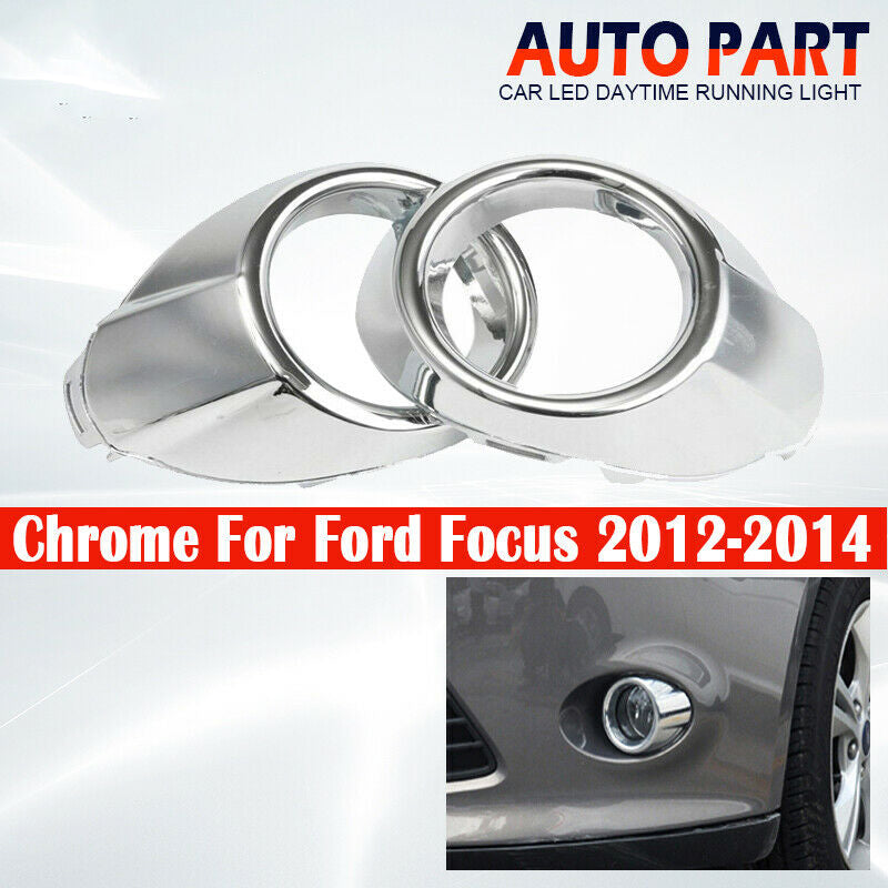 FOR FORD FOCUS MK3 10-14 BUMPER FOG LIGHT LAMP COVER SURROUND PAIR 1703890 UK