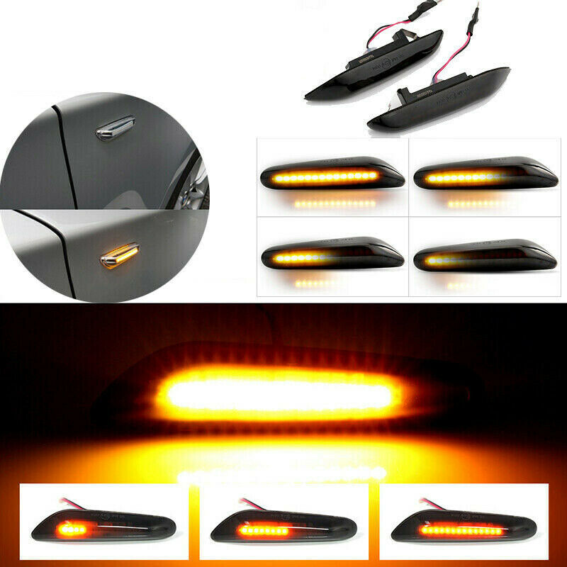 Dynamic LED Turn Signal Side Light Indicator For BMW E90 E91 E92 E60 E46 E87 E82