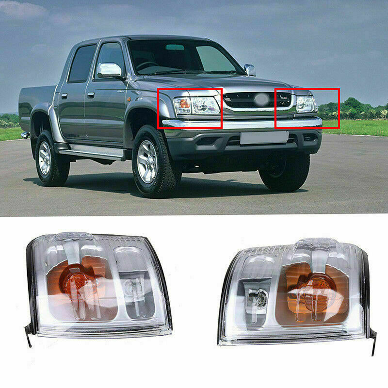 Pair Side Corner Indicator Light Lamp For Toyota Hilux 2002 2003 2004 2005 UK