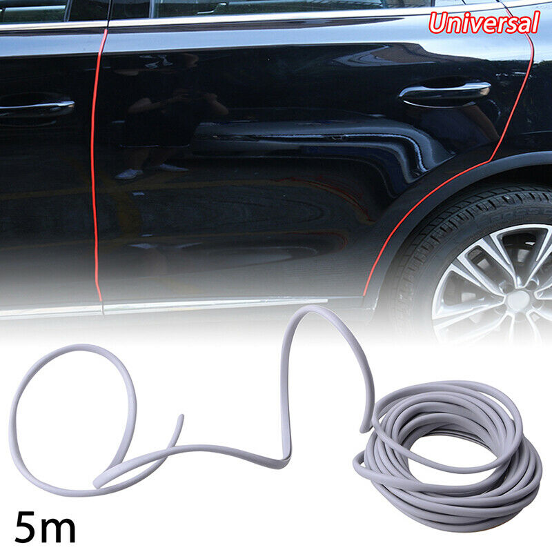 Car Door Edge Protector Strips Moulding Trim Scratch Guard U Profile Grey 5M ah