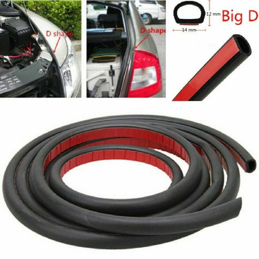 3M Big-D Car Door Seal Strips Rubber Edge Sealing Trim Weatherstrip Protector A