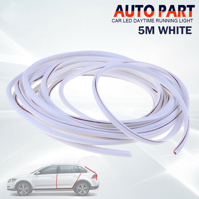 5M PVC Car Body Door Edge Protector U Shape Strip Guard Moulding Trim Bumper UK