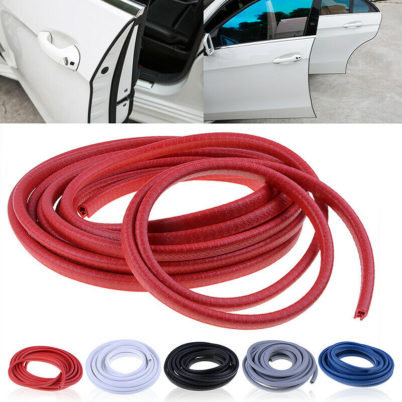 4.5m Red U-shape Car Door Rear Window Edge Protection Strip Seal UK Slap-up
