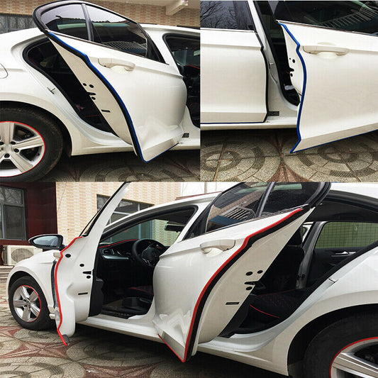 4.5m Red U-shape Car Door Rear Window Edge Protection Strip Seal UK Slap-up