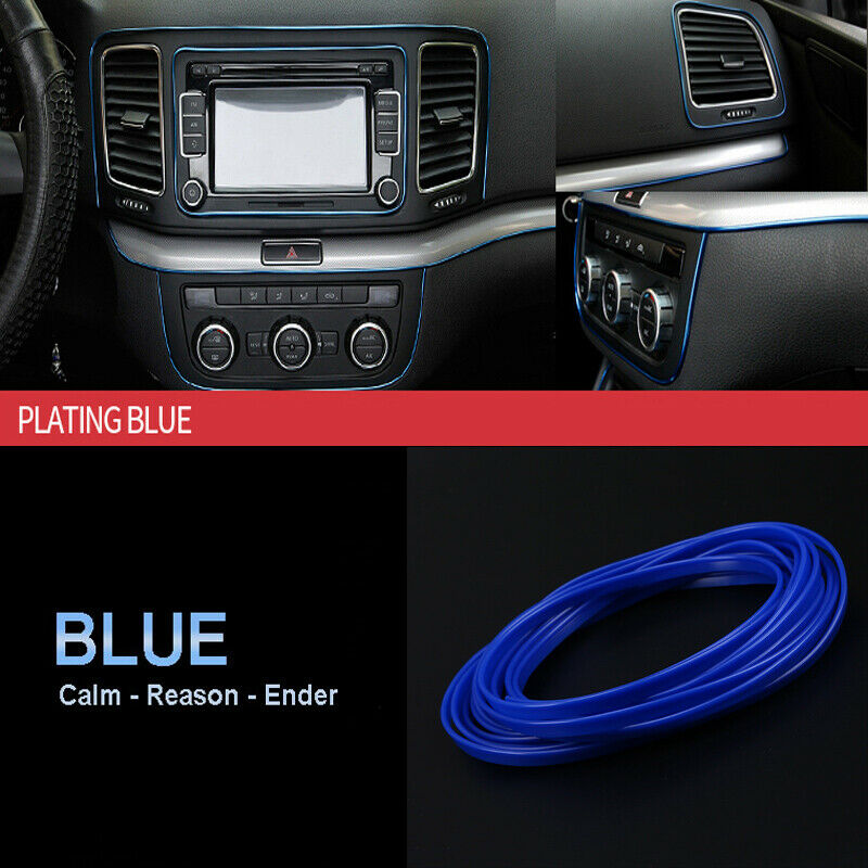 5M DIY Car Interior Exterior Door Edge Decoration Moulding Trim Strip Roll Calm