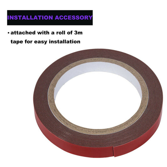 2x For Honda Civic 2016-2018 Left Right Side Window Louver Scoop Cover Black