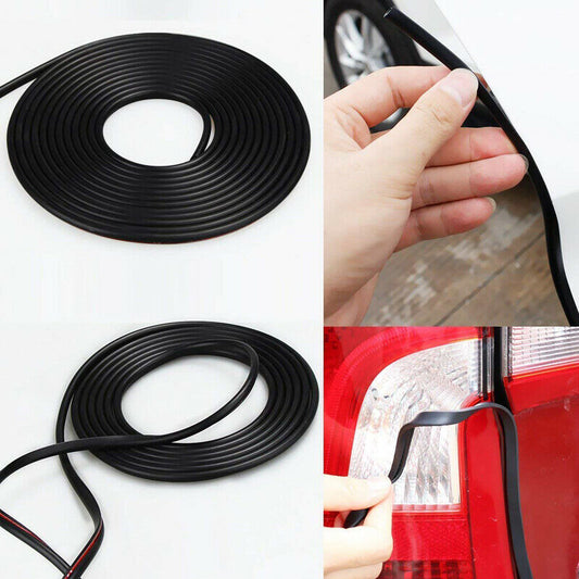1*5M Black Car Door Boot Edge Protector Seal Strip Guard Watwepoor Trim Rubber