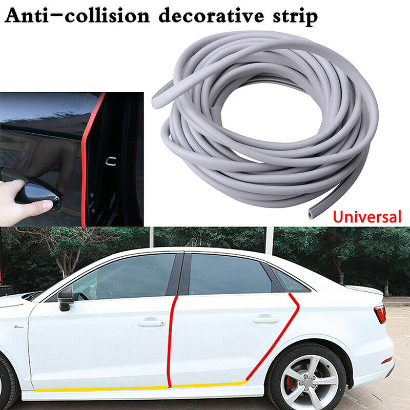 Car Door Edge Protector Strips Moulding Trim Scratch Guard U Profile Grey 5M hh