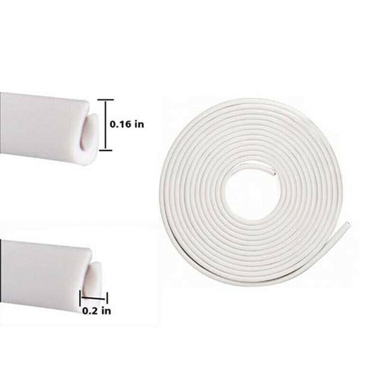1*White 5M PVC Car Body Door Edge Protector Strip Guard Moulding Trim Decor