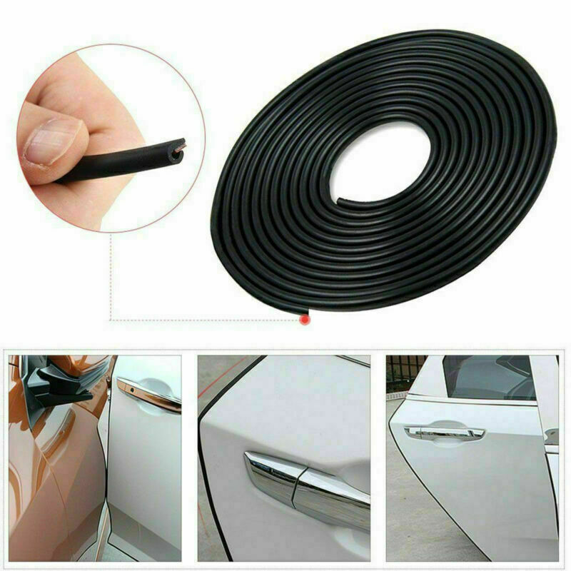 5M Black Car Door Boot Edge Protector Seal Strip Guard Weatherstrip Trim Rubber