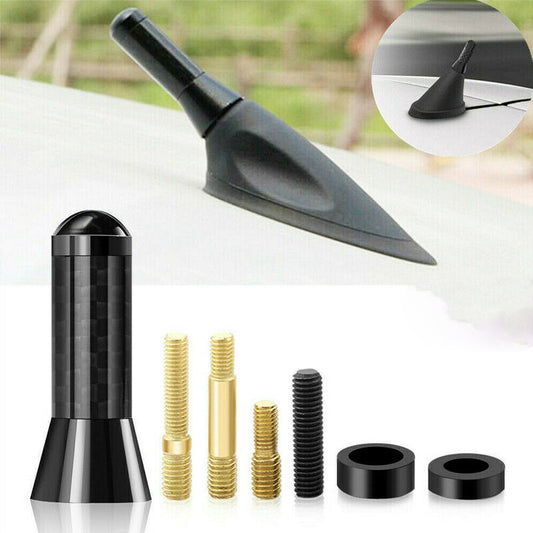 Mini Black Carbon Car Aerial Bee Sting Mast Antenna Ariel Arial Radio Stubby UK1