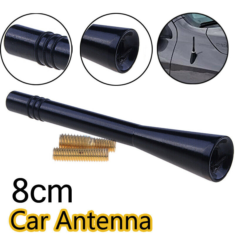 8CM CAR BLACK BEE-STING STUBBY SHORT AERIAL ARIEL ARIAL MAST ANTENNA UNIVERSAL
