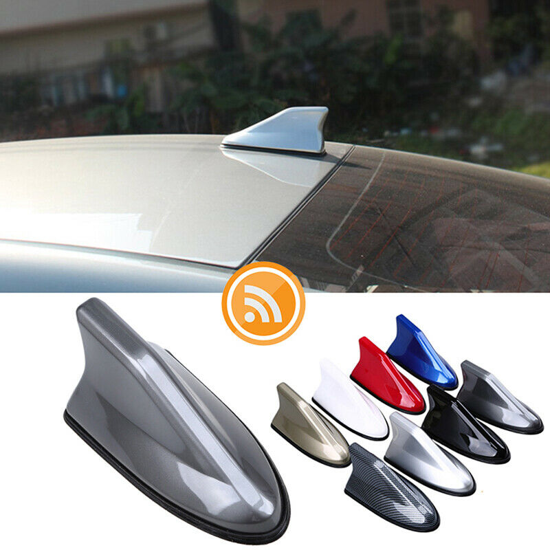 Grey Car Shark Fin Roof Antenna Aerial Mast FM/AM Radio Signal For Land rover