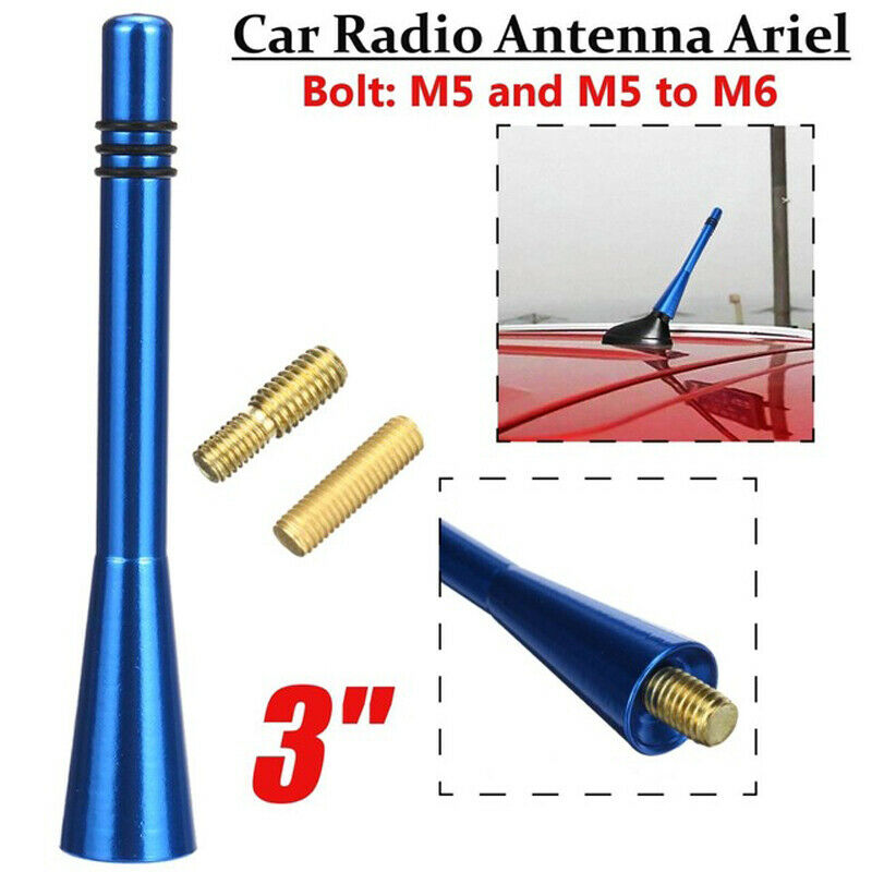 3"BLUE BEE STING AERIAL UNIVERSAL FITTING CAR VAN RADIO SIGNAL ANTENNA 2020 1PCS