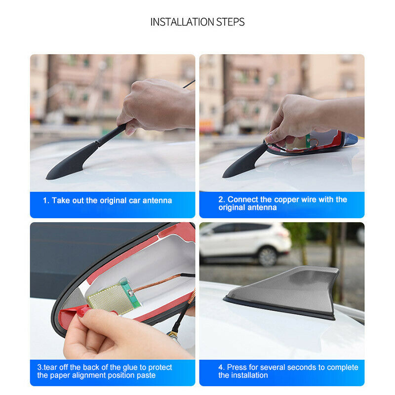 1X 3" Car Blue Aerial Bee Sting Mast Antenna Ariel Arial Mini Radio Stubby Am Fm