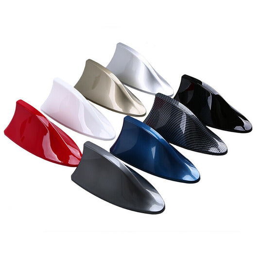 Car Vehicle Shark Fin Roof Antenna Aerial Decoration FM/AM Signal Universal Red