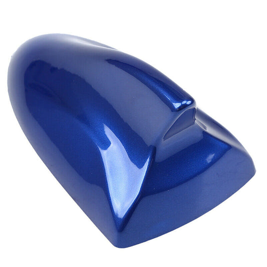 1xUniversal Car Shark Fin Roof Antenna Radio FM/AM Signal Decor Aerial Blue 2022
