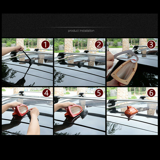 Red Car SUV Super Shark Fin Aerial Antenna Roof AM FM Radio Signal For VW 1part