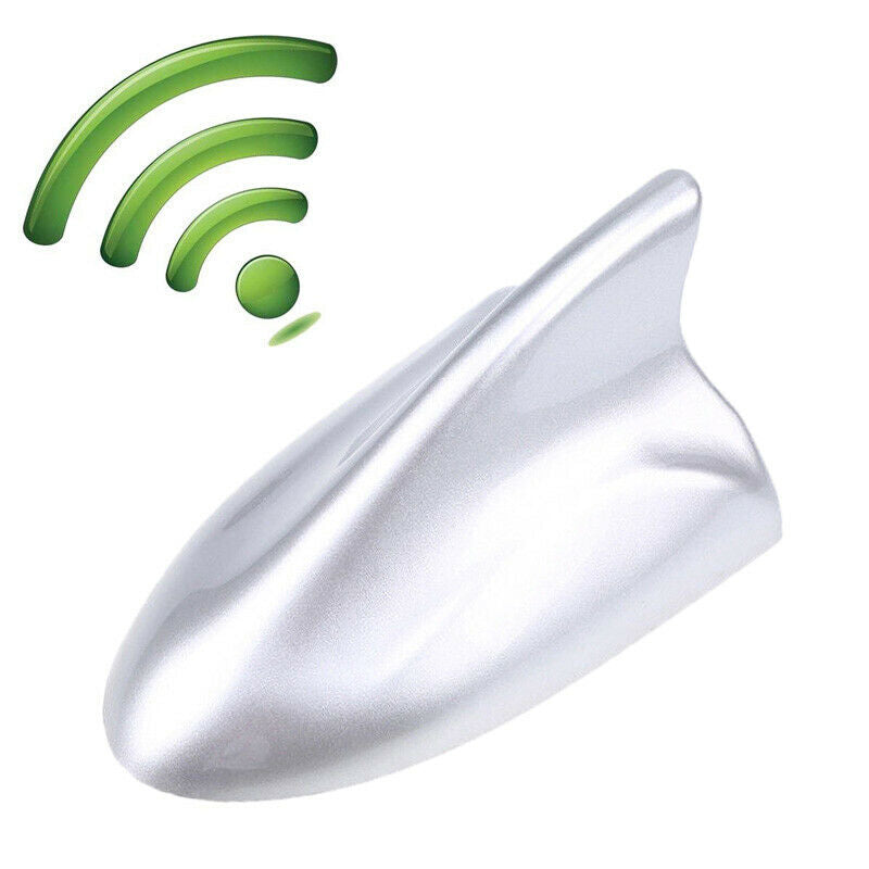 Silver Car Auto Shark Fin Aerial Antenna Roof Radio Signal Universal For BMW