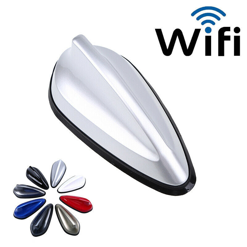 1pcs Silver Car Radio FM/AM Signal Aerial Shark Fin Antenna UniversalDecor