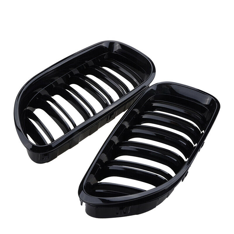 Glossy Black Kidney Grill Grille Dual Slat For BMW F06 F12 F13 Coupe Cabrio