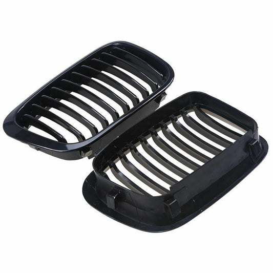 2pcs BLACK Front Grill Grille For BMW E46 Saloon 3 Series 98-01 Pre-facelift