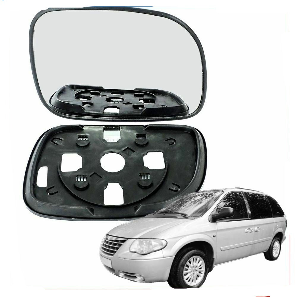 Right Driver side wing mirror glass for Chrysler Voyager 1996-2007 Grand