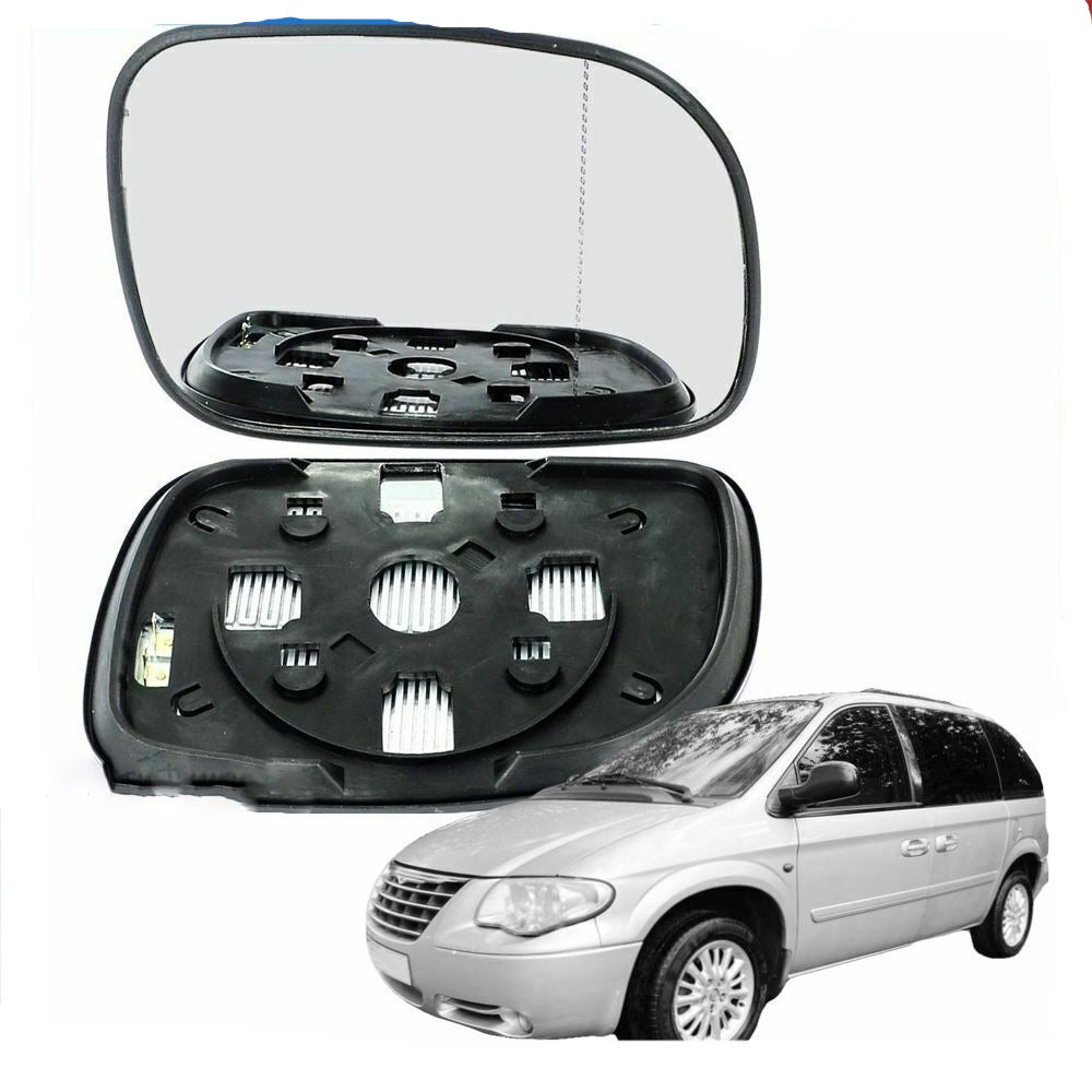 Left passenger side Wide Angle wing mirror glass for Chrysler Delta 11-14 heated