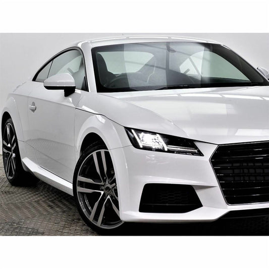 Left passenger side wide angle wing mirror glass for Audi TT 2014-2022 heated