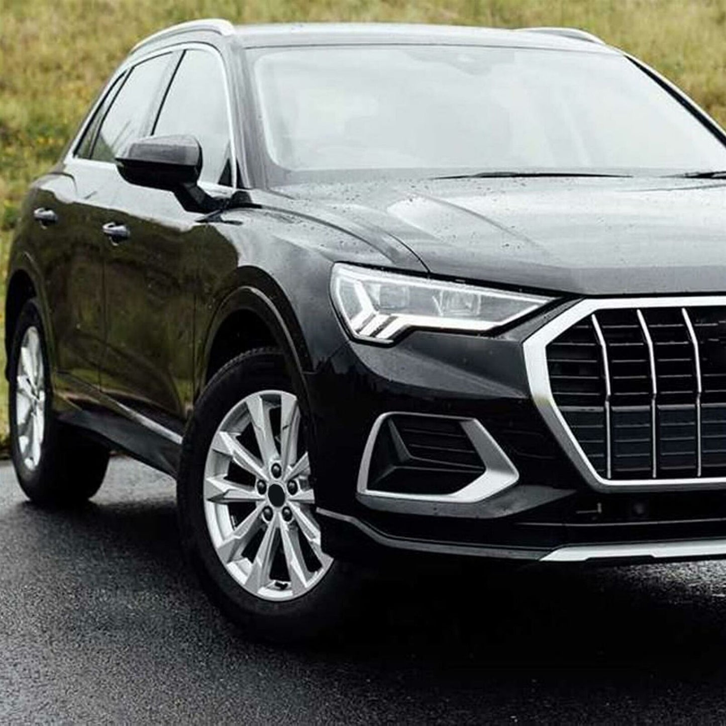 For Audi Q3 Left passenger side wing mirror glass 2018-22 heated