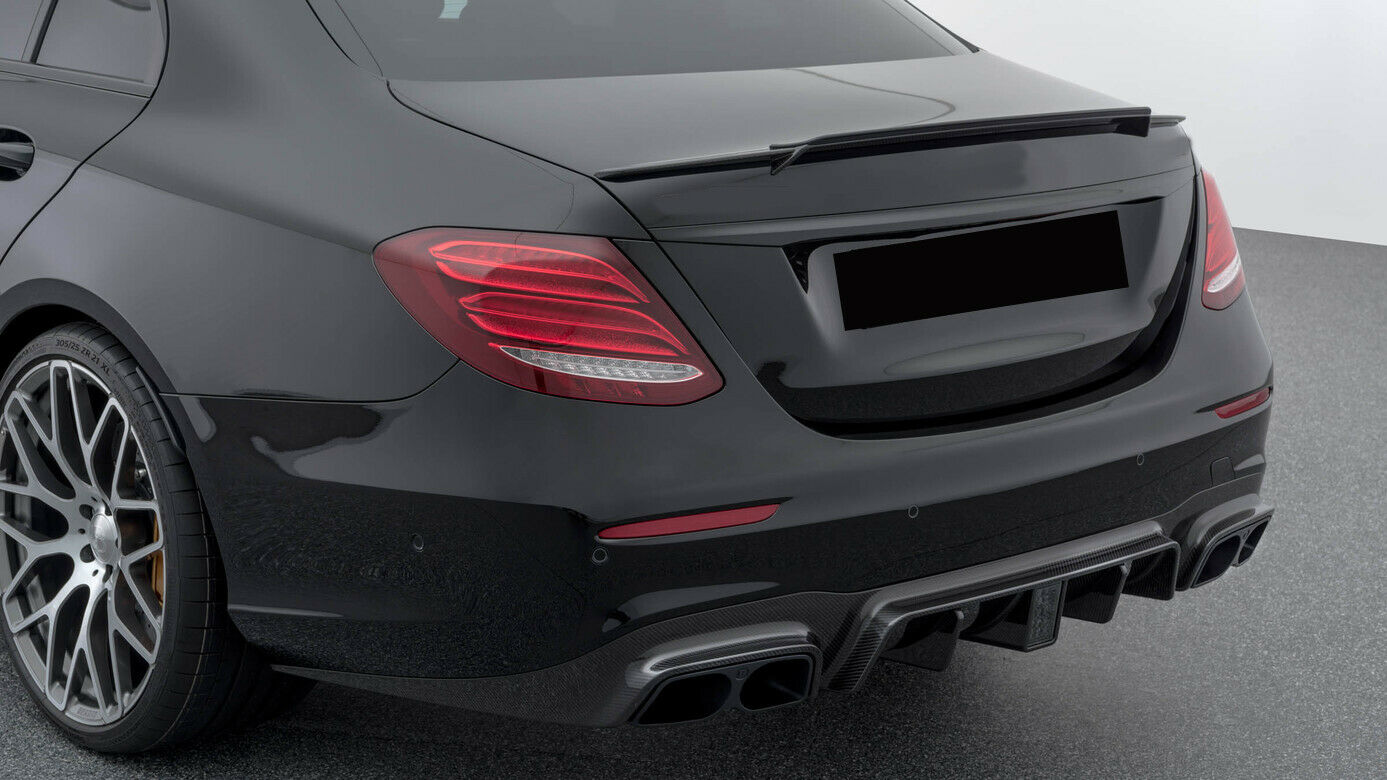 MERCEDES E CLASS W213 SALOON BRABUS STYLE BOOT SPOILER CARBON LOOK 2016-2020