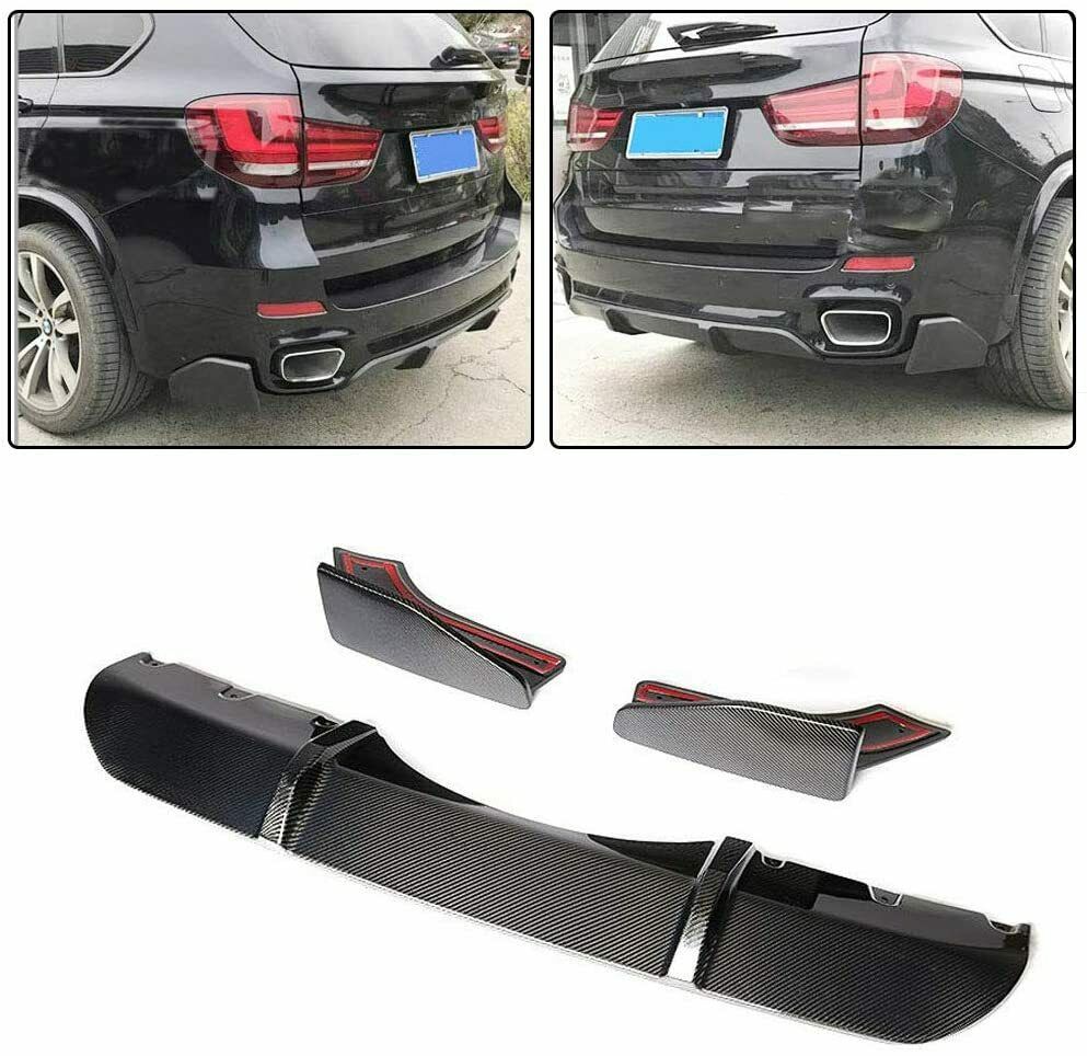 BMW X5 F15 M PERFORMANCE CARBON FIBER LOOK BODY KIT SPLITTER SPOILER DIFFUSER