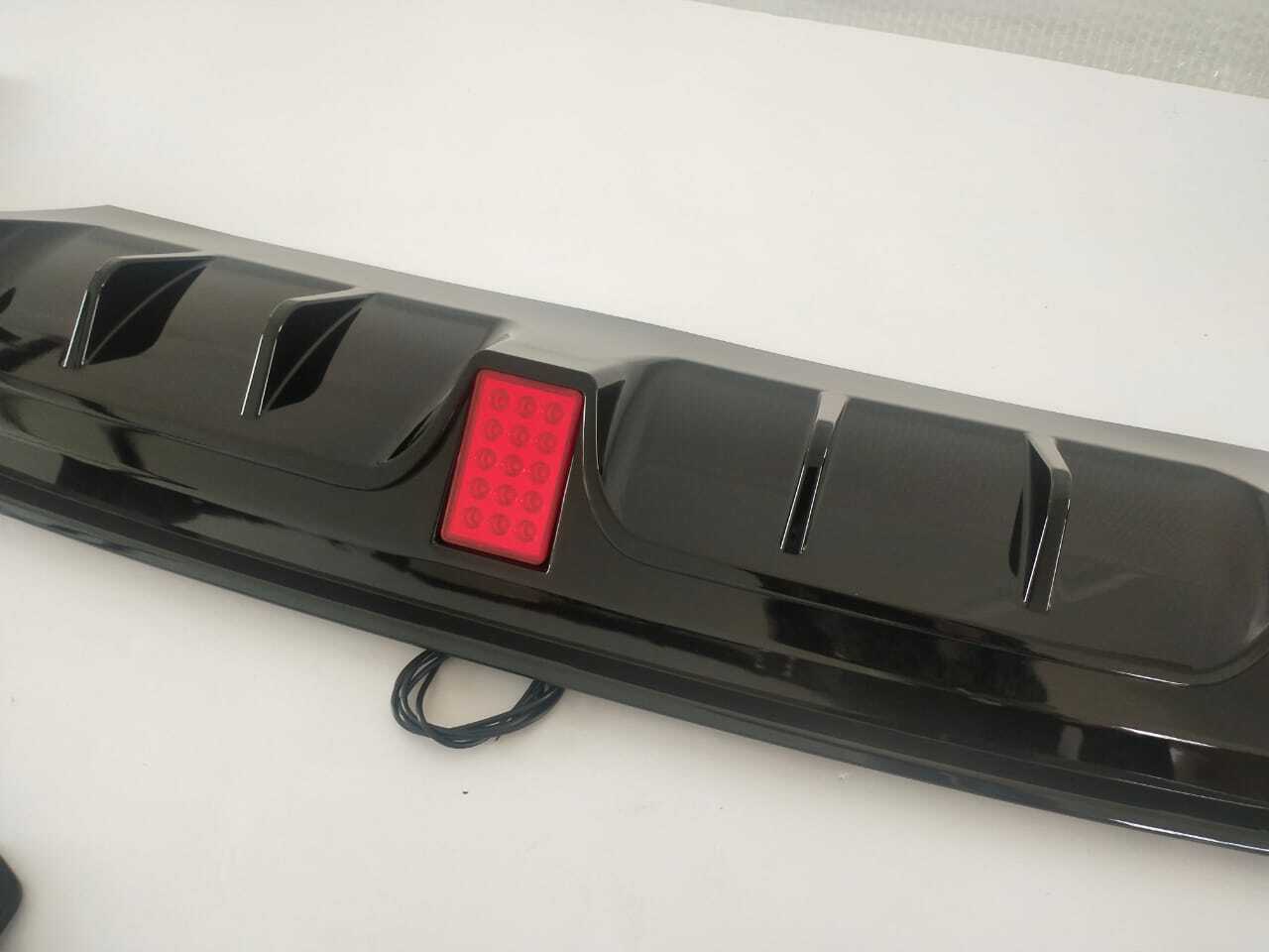 MERCEDES GLE GLS W166 X166 REAR DIFFUSER WITH LIGHT & TAILPIPES BLACK 2015-18