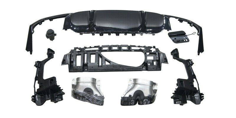 MERCEDES E CLASS W213 SALOON ESTATE E63 LOOK AMG REAR DIFFUSER TAILPIPES 2021+