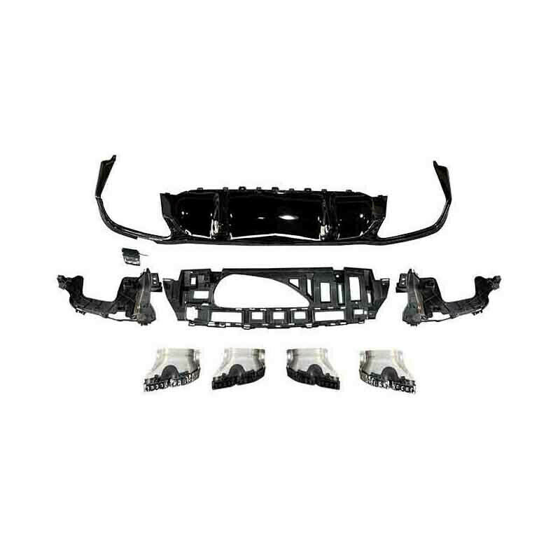 MERCEDES E CLASS W213 SALOON ESTATE E63 LOOK AMG REAR DIFFUSER TAILPIPES 2021+