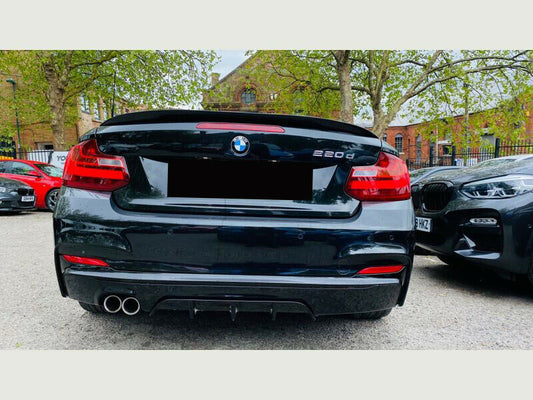 BMW 2 SERIES F22 F23 M SPORT PERFORMANCE REAR DIFFUSER GLOSS BLACK